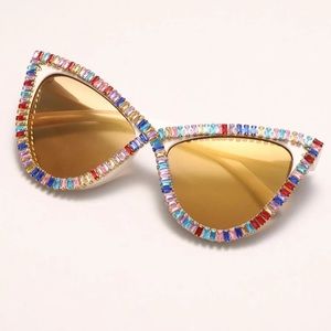 Gem Multicolor Cat Eye Sunglasses